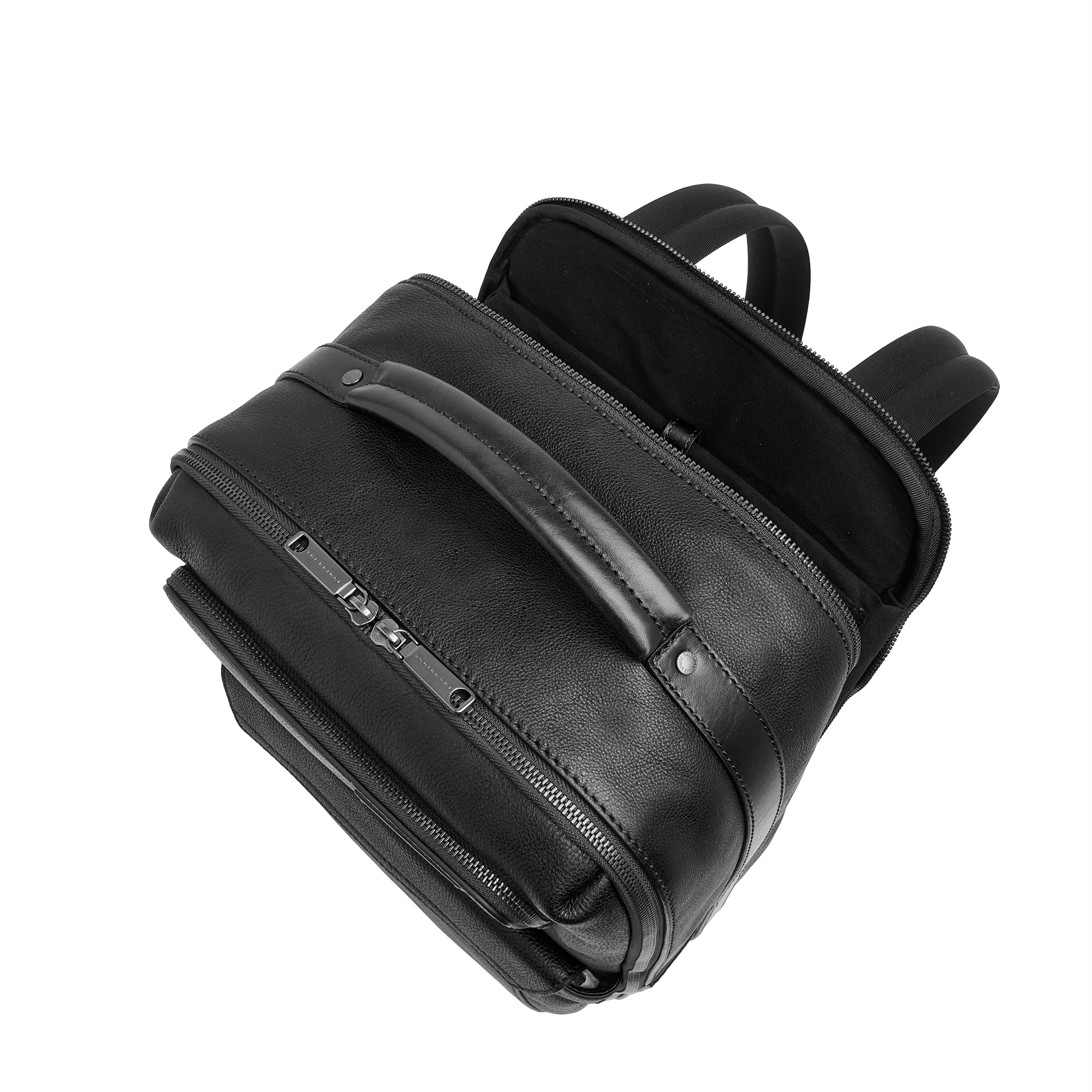 Ludovico Leather Underseat Backpack with Full Opening and Smart Storage - Image 5