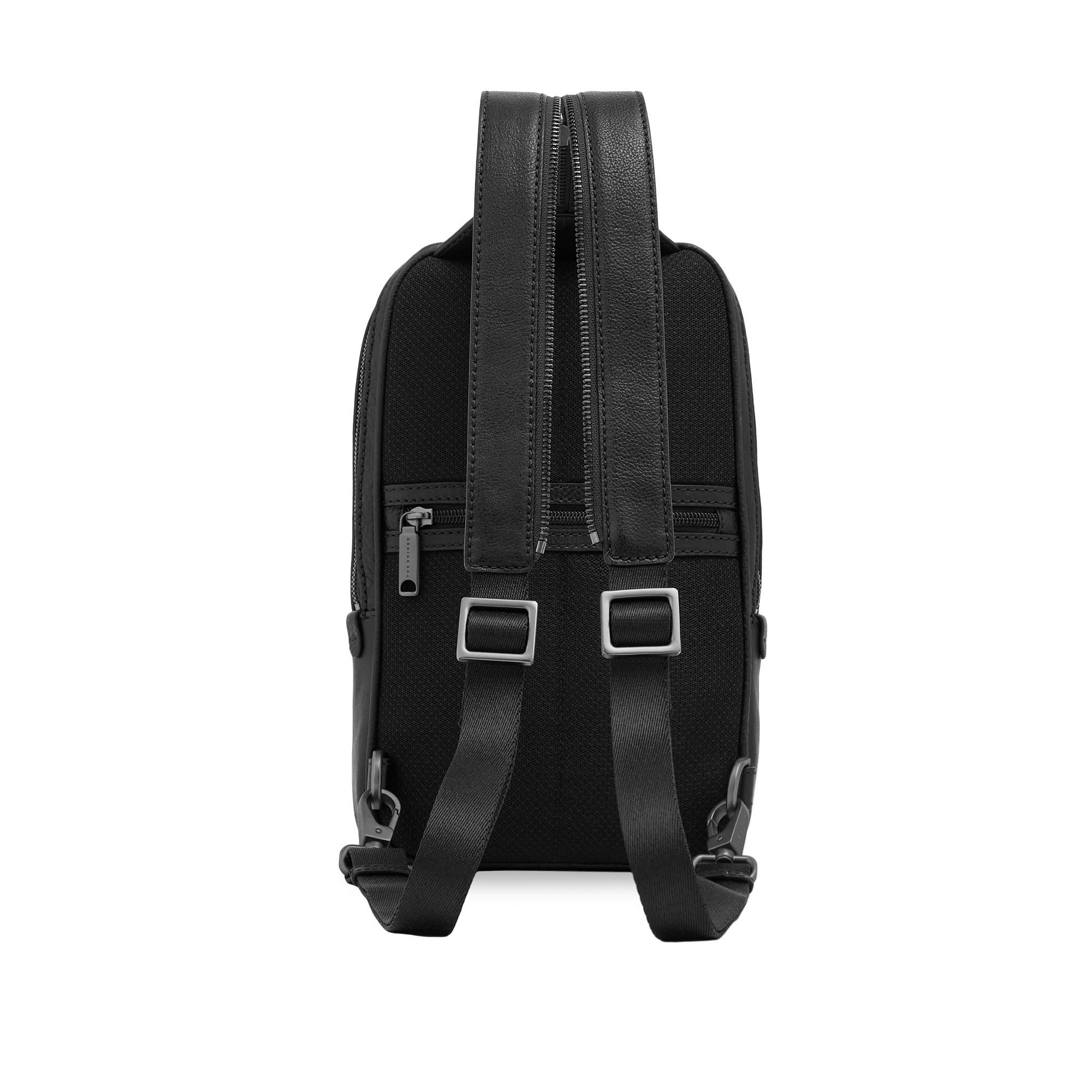 Men’s leather single-strap backpack - Image 4